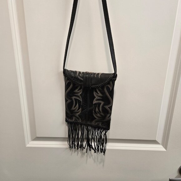 Retro Cowboy Boot Bag with Fringe - Picture 3 of 5